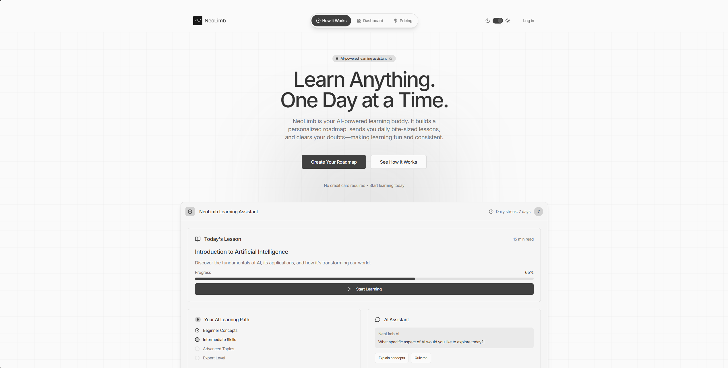 NeoLimb — Topic input